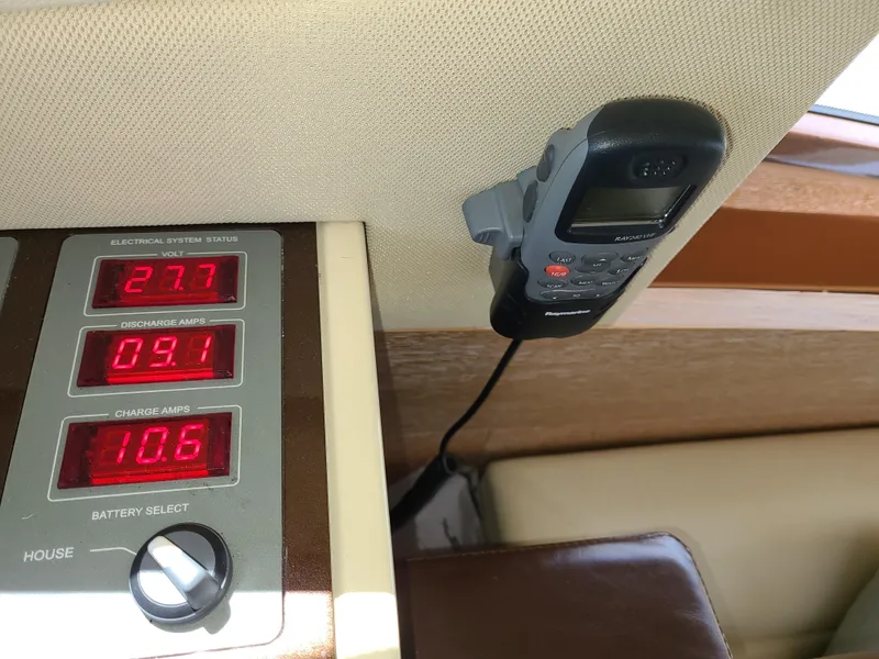 Slide: The Image of Control panel and device in 2011 Azimut 47 yacht. - 28