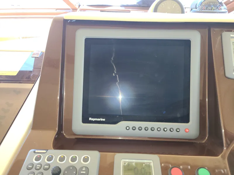 Slide: The Image of Raymarine display on 2011 Azimut 47 yacht dashboard. - 20