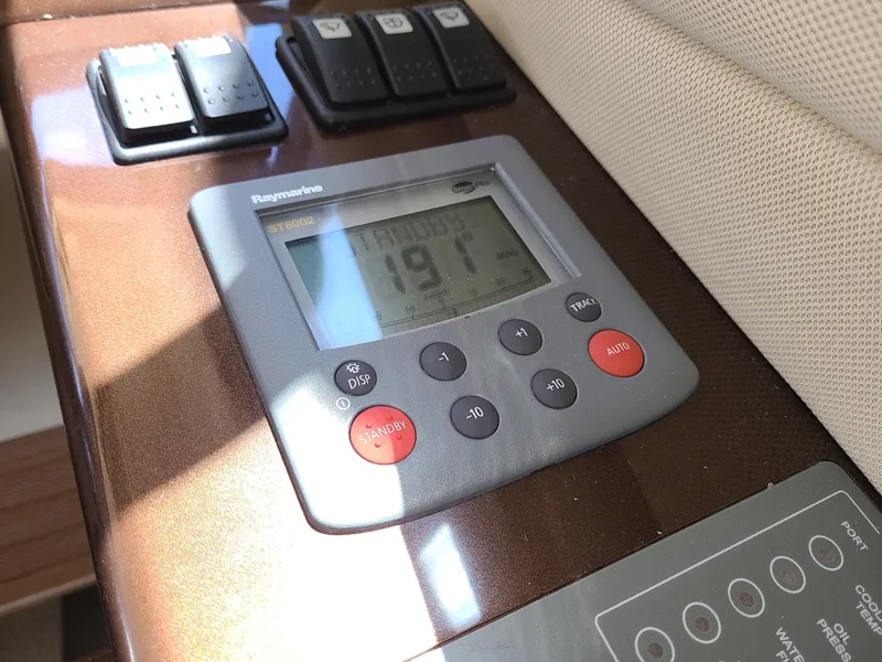 Slide: The Image of Control panel of a 2011 Azimut 47 yacht with Raymarine display. - 27