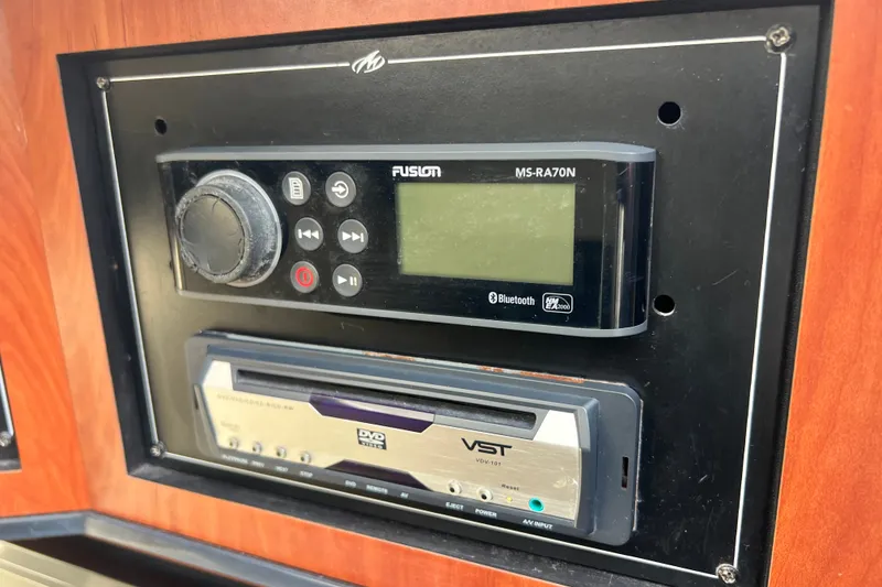 Slide: The Image of Fusion MS-RA70N stereo system in 2011 Monterey 328SS Super Sport boat. - 37