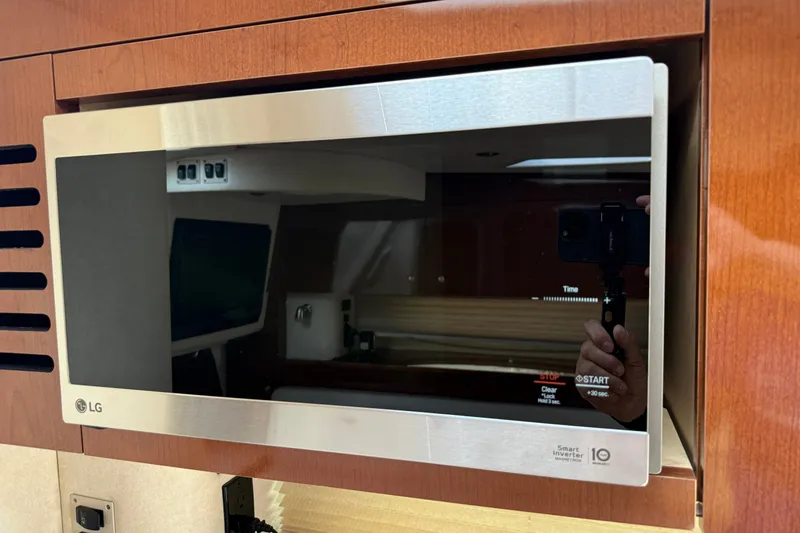 Slide: The Image of LG microwave in 2008 Sea Ray Sundancer 350 yacht kitchen. - 33