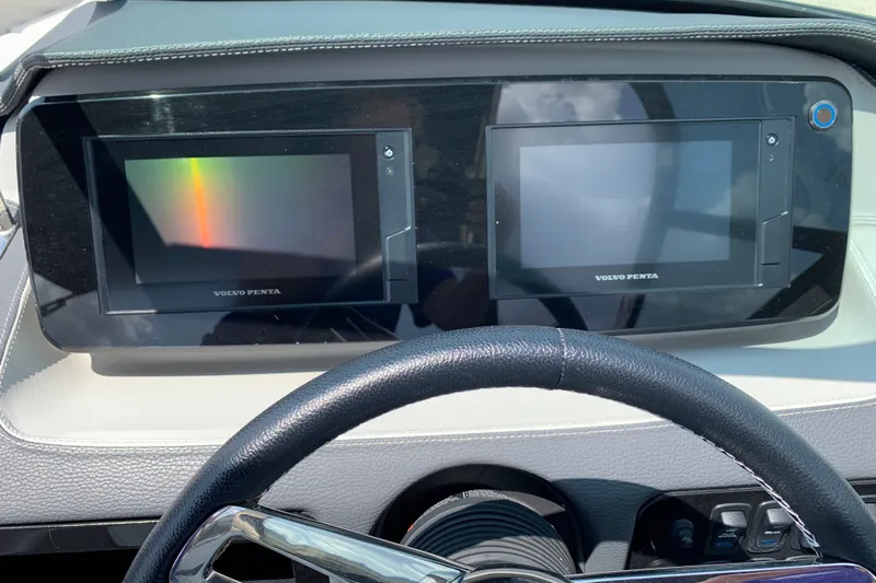 Slide: The Image of Dashboard of 2020 Regal LS6 Surf boat with Volvo Penta displays. - 31