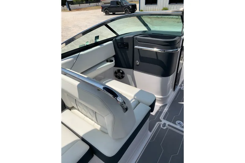 Slide: The Image of Interior of 2020 Regal LS6 Surf boat with sleek seating and modern design. - 19
