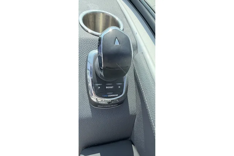 Slide: The Image of Throttle control of 2023 Regal 29 OBX boat, featuring "Take Command" system. - 8
