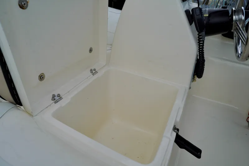 Slide: The Image of Open storage compartment on a 2002 AB Inflatables Nautilus 11 DLX boat. - 17