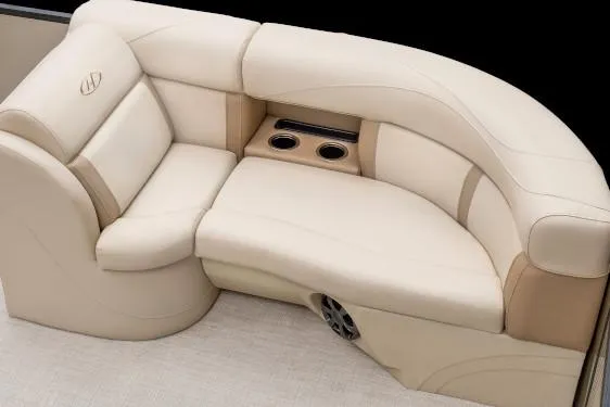 Slide: The Image of Manufacturer Provided Image: 2020 Harris Cruiser 210 boat interior seating with cup holders. - 21