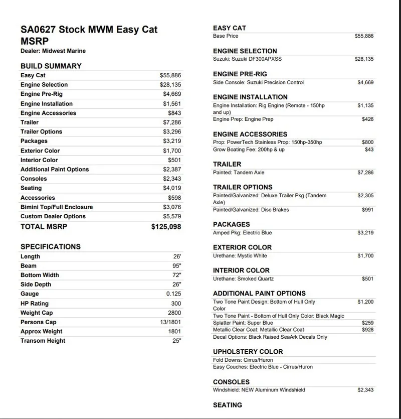 Slide: The Image of SeaArk Easy Cat 2027 - 2