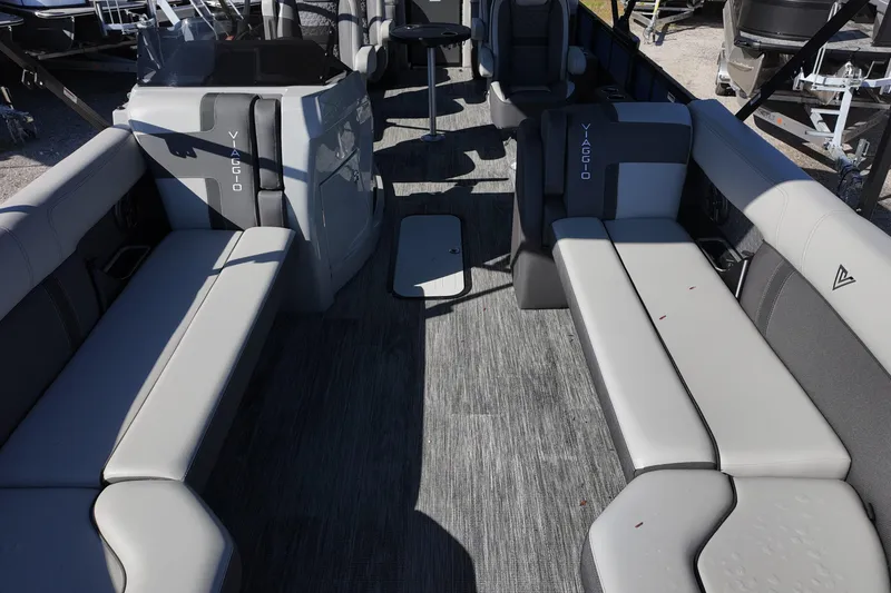 Slide: The Image of Luxurious interior of 2025 Viaggio Z24Q boat with spacious seating and modern design. - 6
