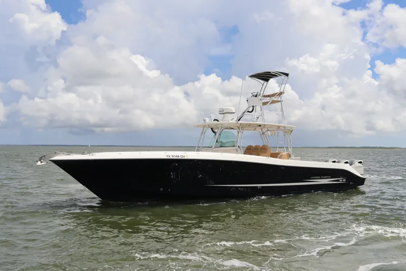 The Image of 2009 Hydra-Sports 4100 VSF boat on open water under a cloudy sky. - 0