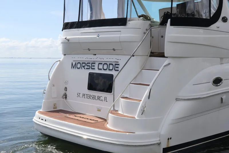 Slide: The Image of 2006 Sea Ray 40 Motor Yacht named "Morse Code" docked in St. Petersburg, FL. - 7