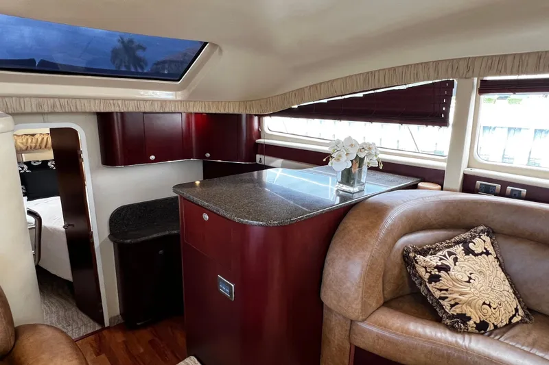 Slide: The Image of Luxurious interior of 2006 Sea Ray 40 Motor Yacht with elegant furnishings and decor. - 33
