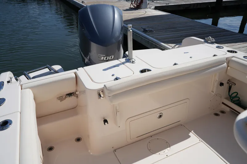 Slide: The Image of 2017 Grady-White Fisherman 236 boat with Yamaha 300 engine at dock. - 13