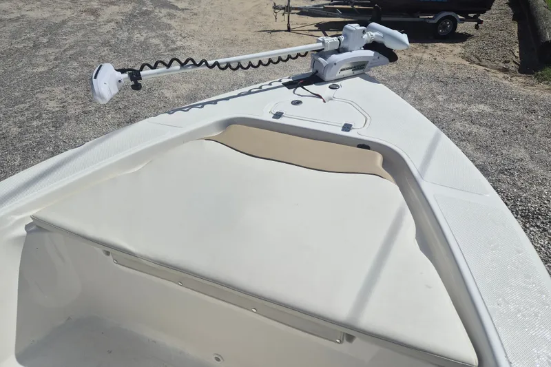 Slide: The Image of 2017 Key West 176 Bay Reef boat with trolling motor on deck. - 20