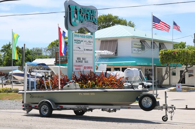 The Image of 2017 Mosquito Bay Skiffs 17 on trailer at Unique Marine dealership. - 0