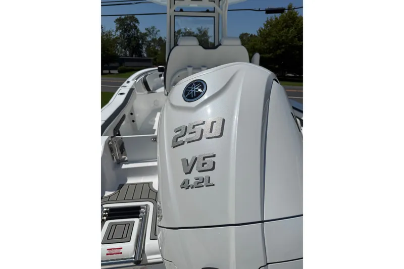 Slide: The Image of 2027 Tidewater 220 CC Adventure boat with Yamaha 250 V6 4.2L engine. - 8