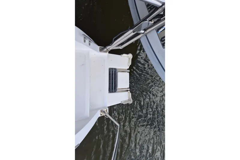 Slide: The Image of 2005 Endeavour 44 TrawlerCat swim platform with ladder over water. - 65