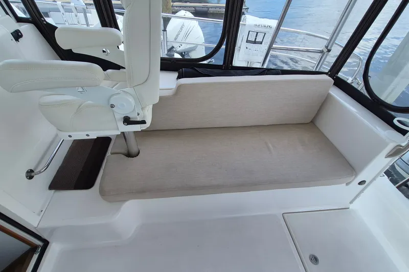 Slide: The Image of Interior seating area of a 2005 Endeavour 44 TrawlerCat boat. - 6