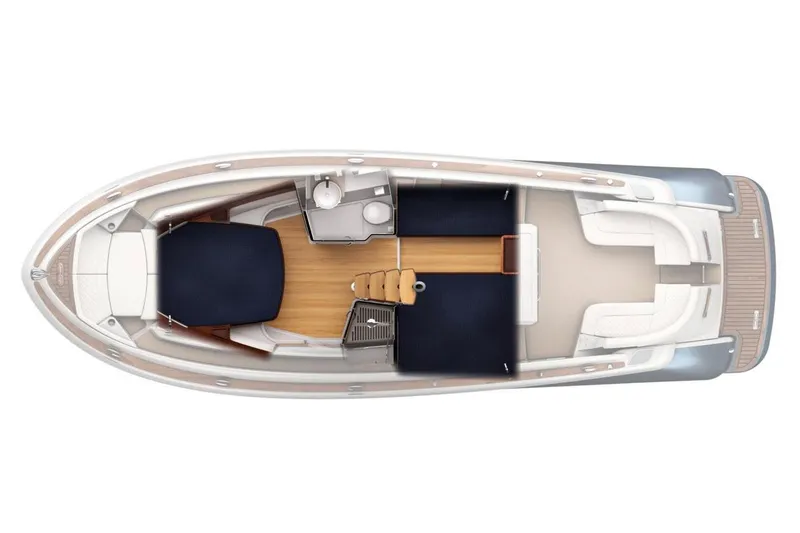 Slide: The Image of Manufacturer Provided Image: Top view of 2016 Chris-Craft Launch 36 boat interior layout. - 32