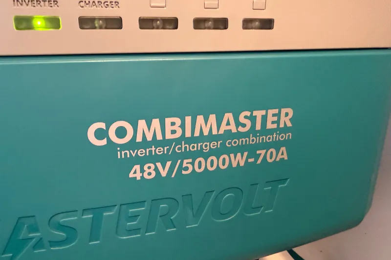 Slide: The Image of Inverter/charger combination, 48V/5000W-70A, Balance 526, 2025 model. - 97