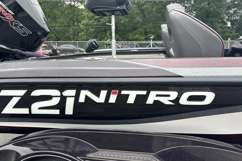 Slide: The Image of 2021 Nitro Z21 boat with sleek design and comfortable seating. - 44