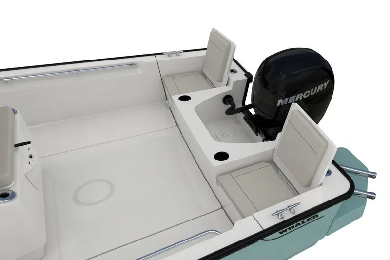 Slide: The Image of Manufacturer Provided Image: 2023 Boston Whaler 210 Montauk boat with Mercury outboard motor. - 28