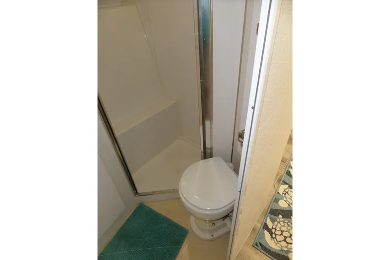 Slide: The Image of Bathroom interior of 1994 Silverton 34 Aft Cabin Motor Yacht. - 46