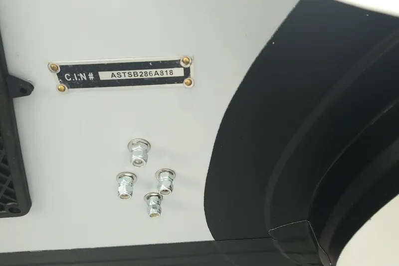 Slide: The Image of CIN plate on 1999 Beneteau Oceanis 411 Celebration sailboat, showing identification number. - 40