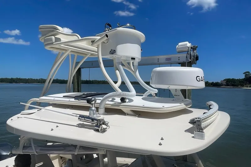 Slide: The Image of CUSTOM POWDERCOATED FACTORY MATCHING TOWER WITH FULL CONTROLS AND ELECTRONICS. GARMIN HD DIGITAL RADAR & LIGHT BAR - 30