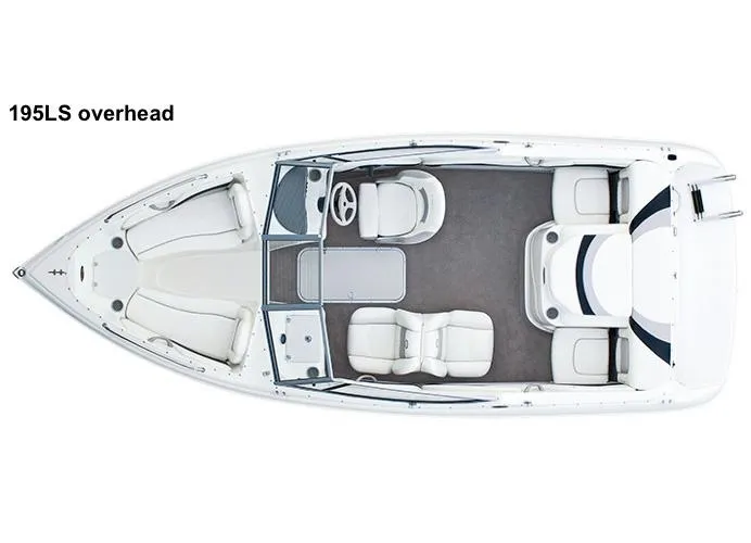 Slide: The Image of Manufacturer Provided Image: Overhead view of 2013 Stingray 195 LS/LX boat interior layout. - 13