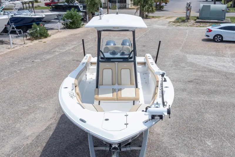 Slide: The Image of 2016 Sea Fox 266 Commander boat on display in a parking lot. - 3
