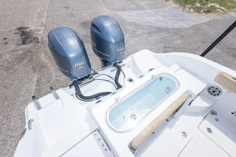 Slide: The Image of 2016 Sea Fox 266 Commander boat with dual Yamaha 150 engines and livewell. - 20