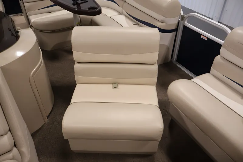 Slide: The Image of Beige seating on 2012 Bennington 2075 GS pontoon boat interior. - 20