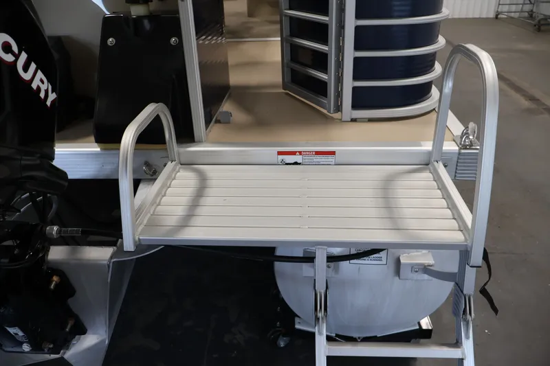 Slide: The Image of 2012 Bennington 2075 GS boat with aluminum swim platform and ladder. - 43