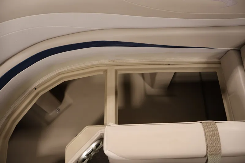 Slide: The Image of Interior seating storage of 2012 Bennington 2075 GS pontoon boat. - 18