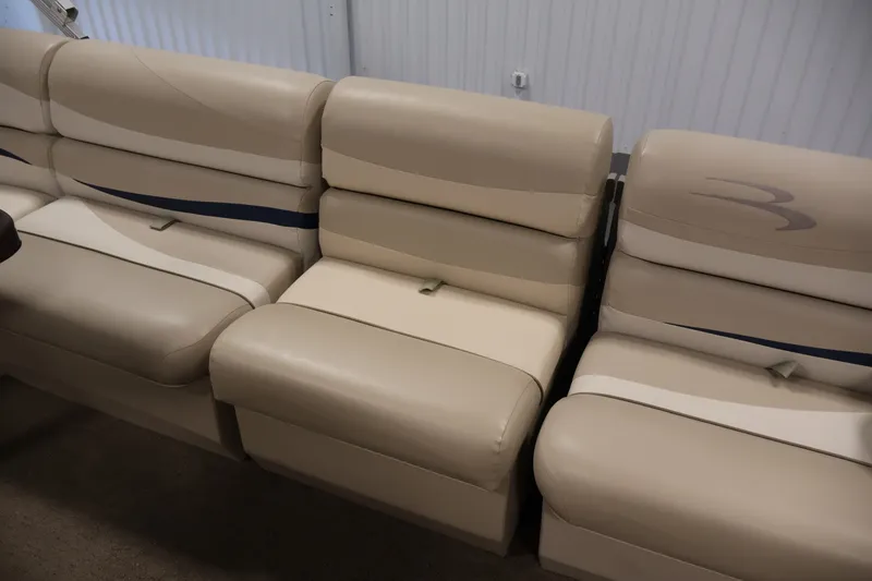 Slide: The Image of Beige seating on 2012 Bennington 2075 GS boat, featuring stylish design and comfort. - 19