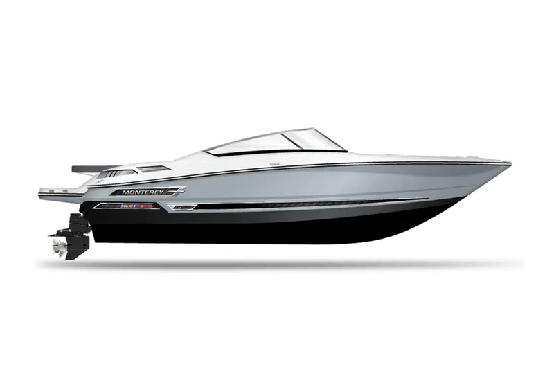 Slide: The Image of Manufacturer Provided Image: 2023 Monterey 298SS Super Sport boat, sleek design, side view. - 32