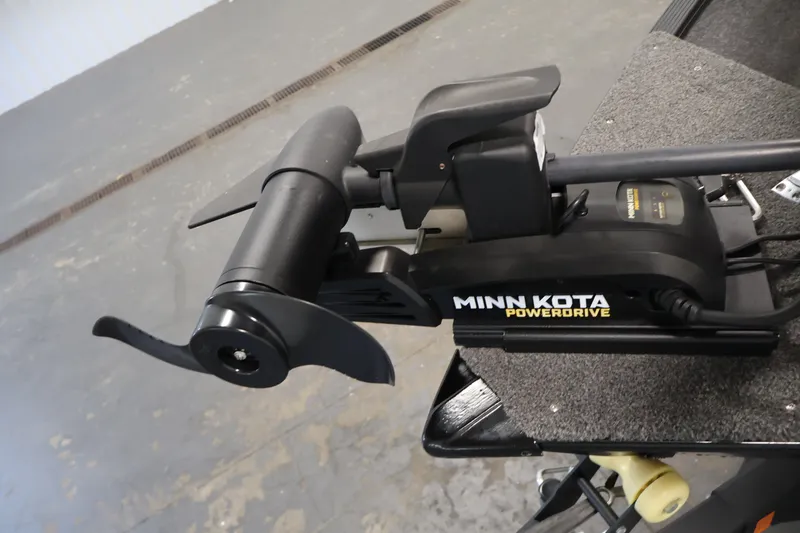 Slide: The Image of Minn Kota PowerDrive trolling motor on 2020 Lund 1650 Angler SS boat. - 13