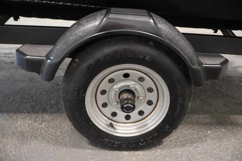 Slide: The Image of Trailer wheel of 2020 Lund 1650 Angler SS boat, featuring Carlisle tire. - 41