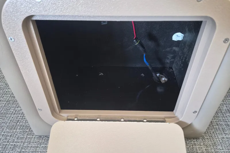 Slide: The Image of Open compartment in 2026 Sylvan X3 DLZ DH BAR, showing wiring and interior details. - 14