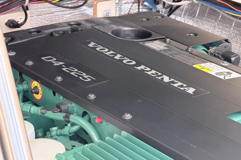 Slide: The Image of Volvo Penta D4-225 engine in a 2015 Fortier 30 boat. - 19