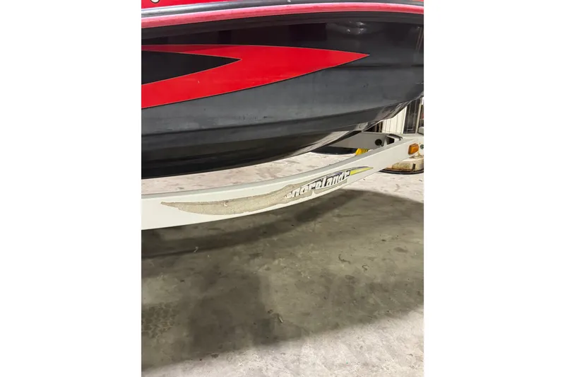 Slide: The Image of 2007 Kawasaki Jet Ski Ultra 250X on Shoreland'r trailer in garage. - 5