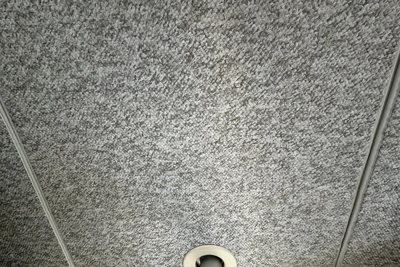 Slide: The Image of Textured ceiling of a 1997 Cruisers Yachts 337 Esprit with a recessed light fixture. - 4