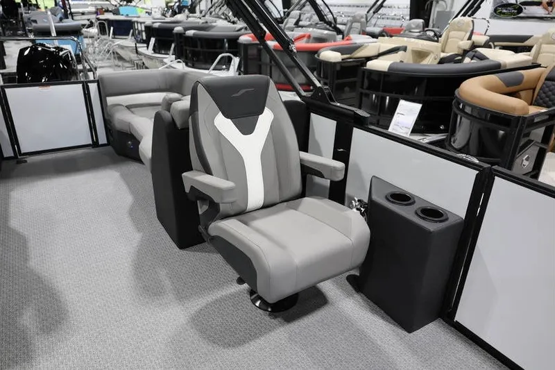 Slide: The Image of Luxury seating on a 2026 Evotti 523QL boat, featuring modern design and comfort. - 16