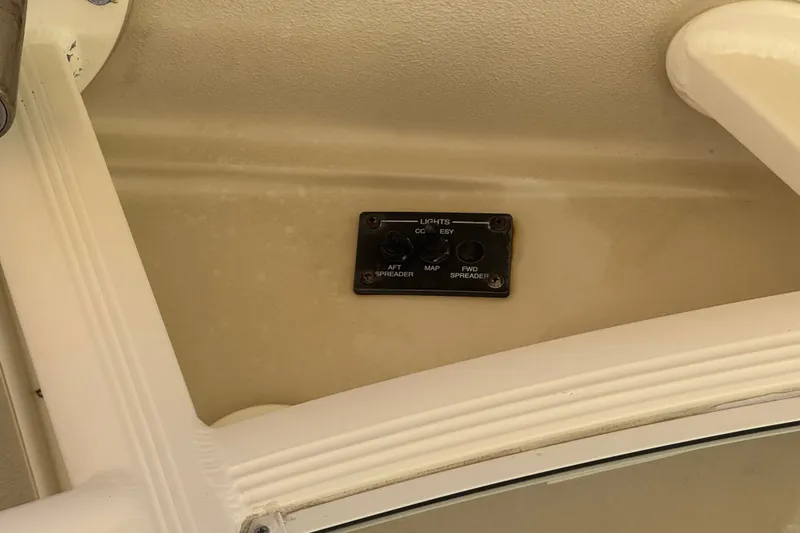 Slide: The Image of Control panel on 2008 Scout 282 Sportfish boat ceiling. - 74