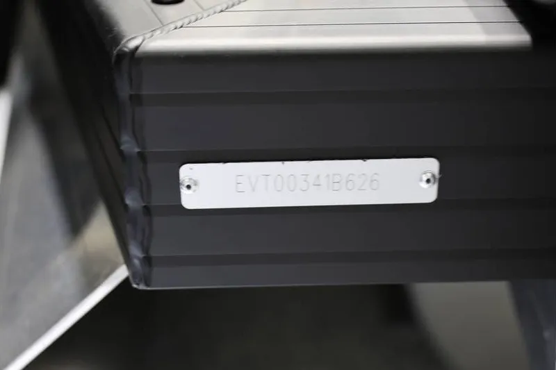 Slide: The Image of Close-up of Evotti 721QL 2026 model with serial number EVT00341B626. - 14