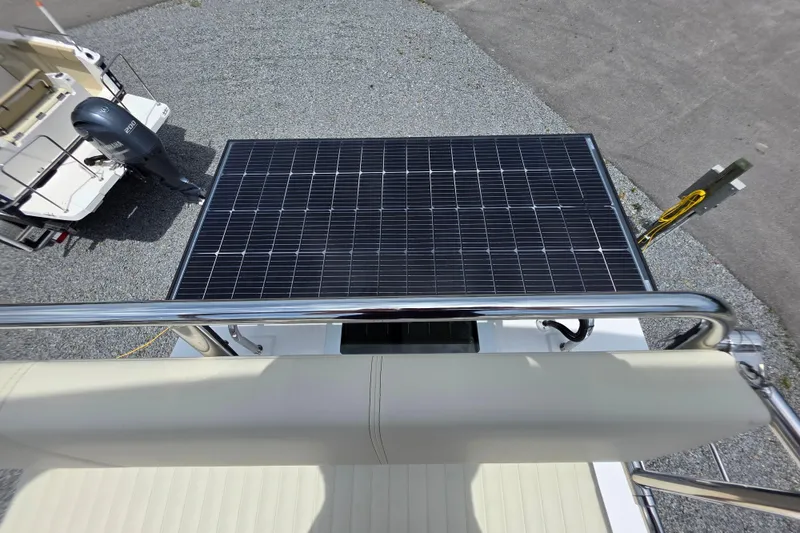 Slide: The Image of Solar panel on 2026 Ranger Tugs R-29 CB boat, enhancing energy efficiency. - 5