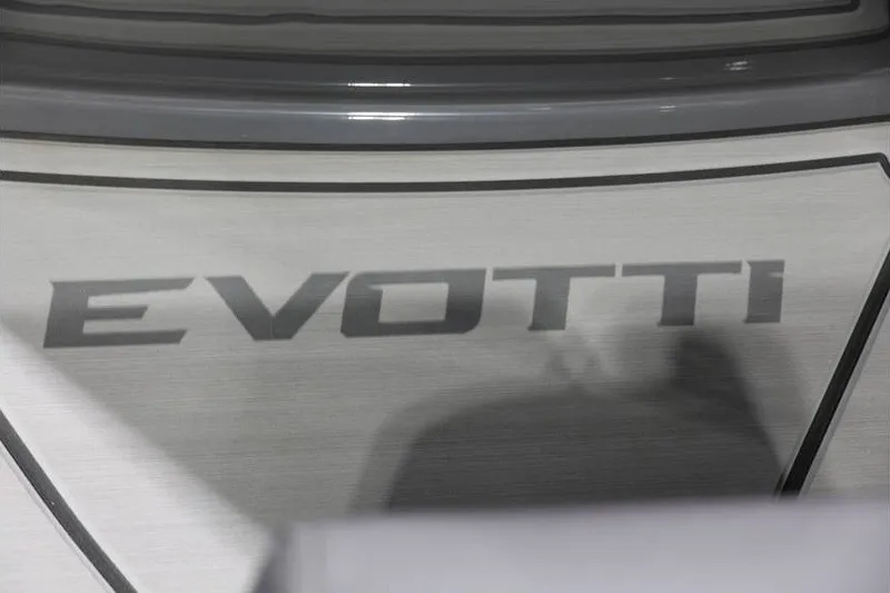 Slide: The Image of Evotti 723CS 2026 model logo on sleek metallic surface. - 14