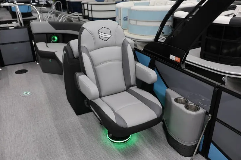 Slide: The Image of Luxurious interior of 2026 South Bay 224 RS 2.75 Hybrid Arch pontoon boat. - 15
