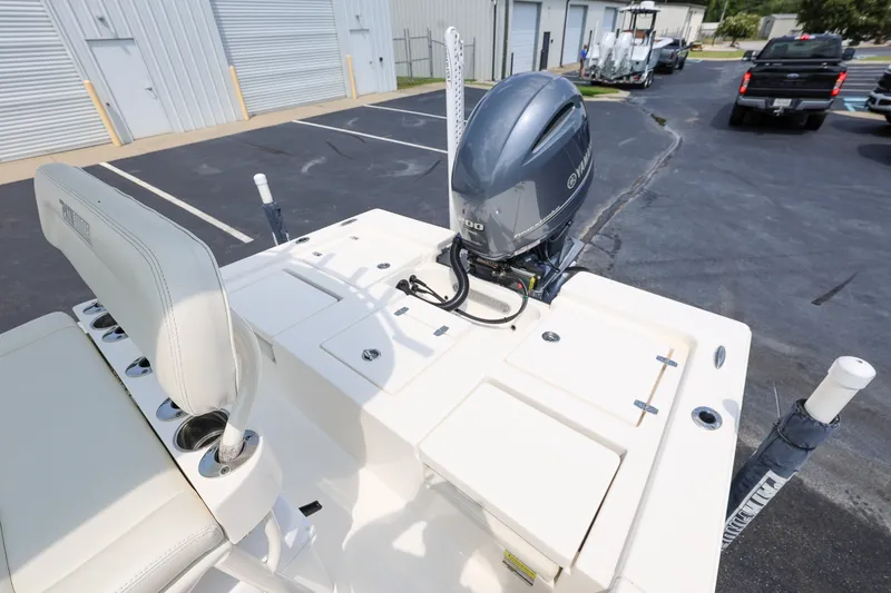 Slide: The Image of 2017 Pathfinder 2200 TRS boat with Yamaha outboard motor in parking lot. - 8