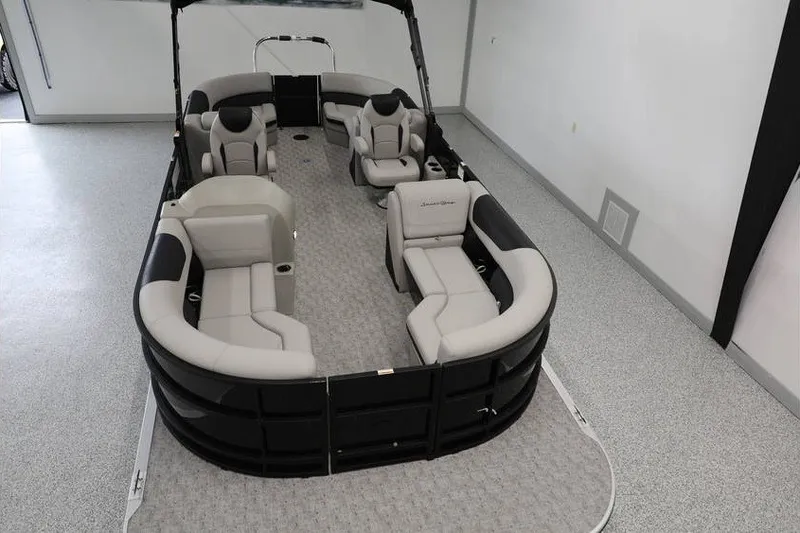 Slide: The Image of 2027 South Bay LE 224 RS 2.75 JAWS Edition pontoon boat with luxurious seating. - 21